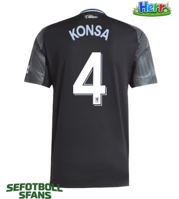 Aston Villa Ezri Konsa #4 Bortatröja 2025-26 Kortärmad